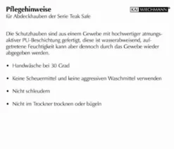 Abdeckhaube für Teak Kinderbänke