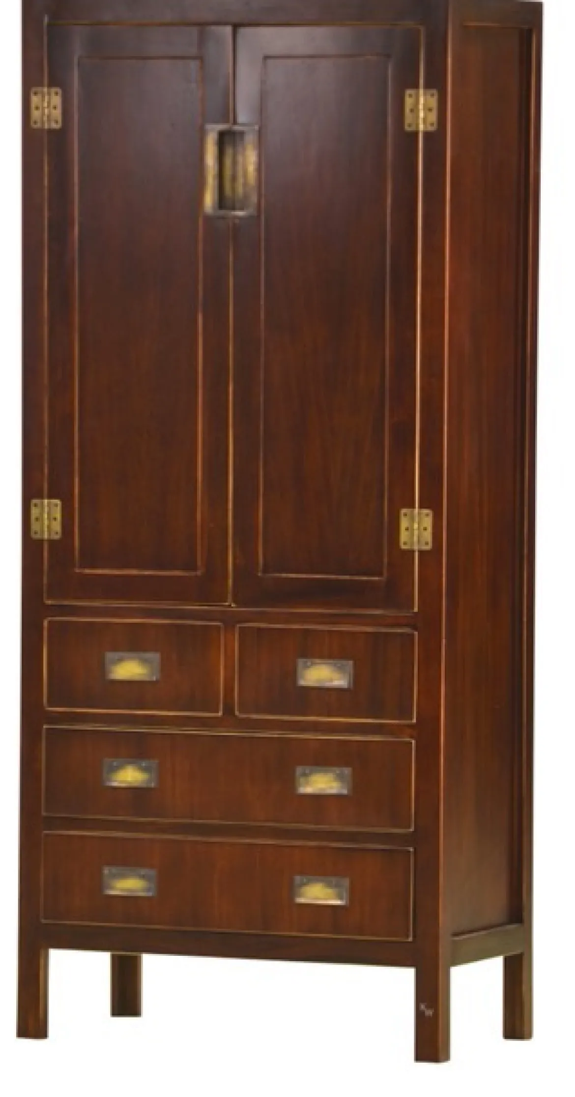 Asiatischer Schrank Shanghai braun