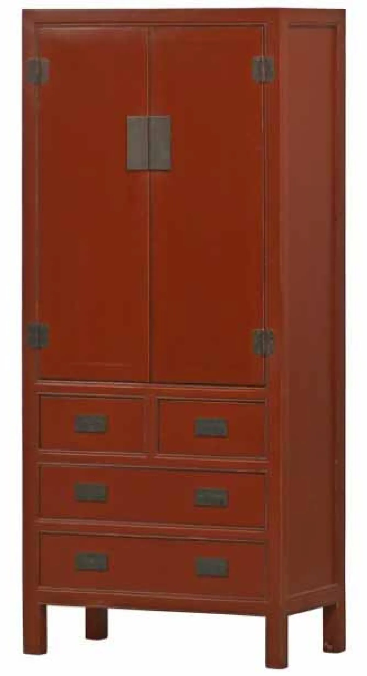 Asiatischer Vorratsschrank rot