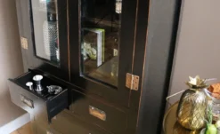 Asiatisches Highboard Yantai schwarz