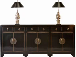 Asiatisches Sideboard 6-türig