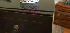 Asiatisches Sideboard 4-türig Hochglanz