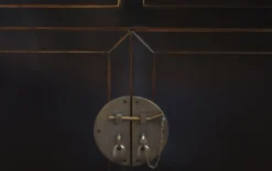 Asiatisches Sideboard 4-türig Hochglanz