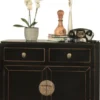 Asiatisches Sideboard 2-türig schwarz