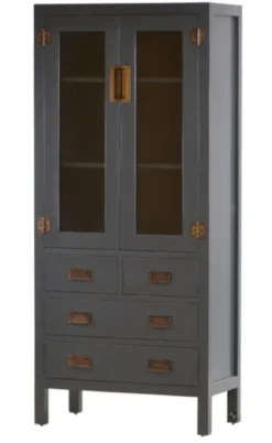 Asiatische Vitrine Yantai grau