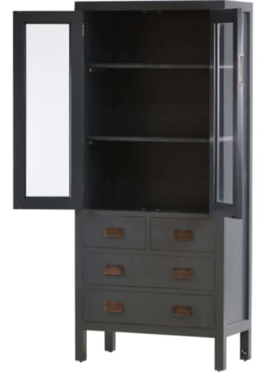 Asiatische Vitrine Yantai grau