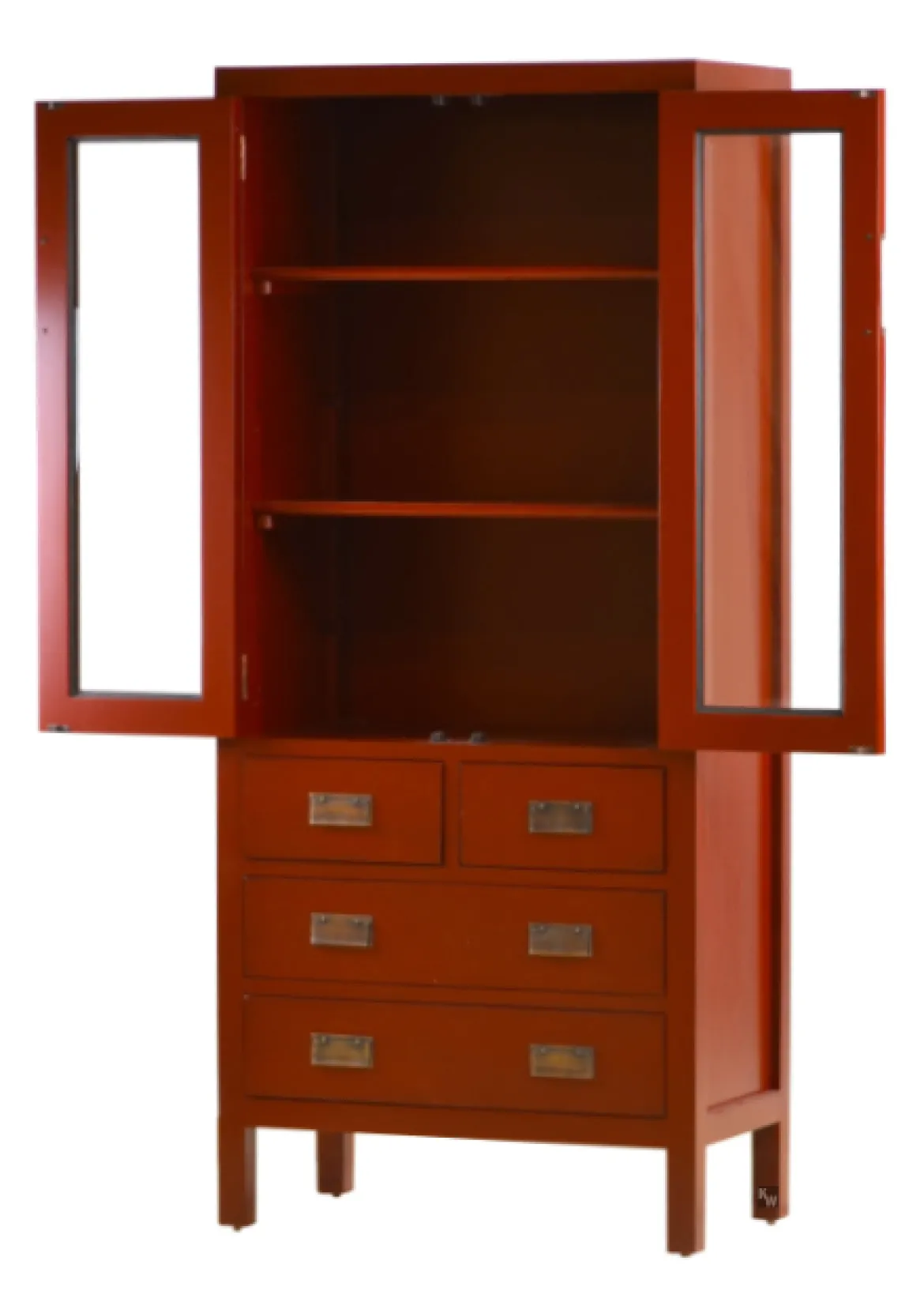 Asiatische Vitrine Yantai rot