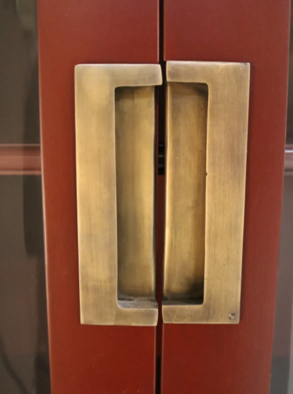 Asiatische Vitrine Yantai rot