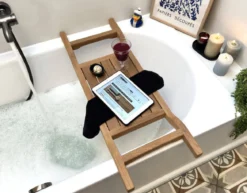 Badewannenablage Holz Cara