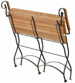 Bank Bellevue mit Leisten aus Teak