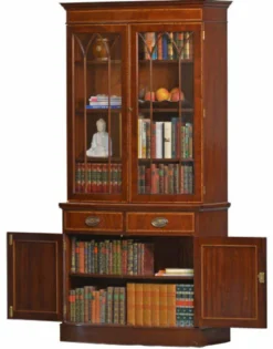 Bookcase Bow 2-türig Mahagoni