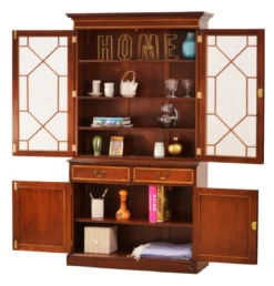 Bookcase 2-türig Mahagoni
