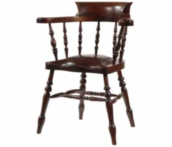 Captainchair Mahagoni Leder