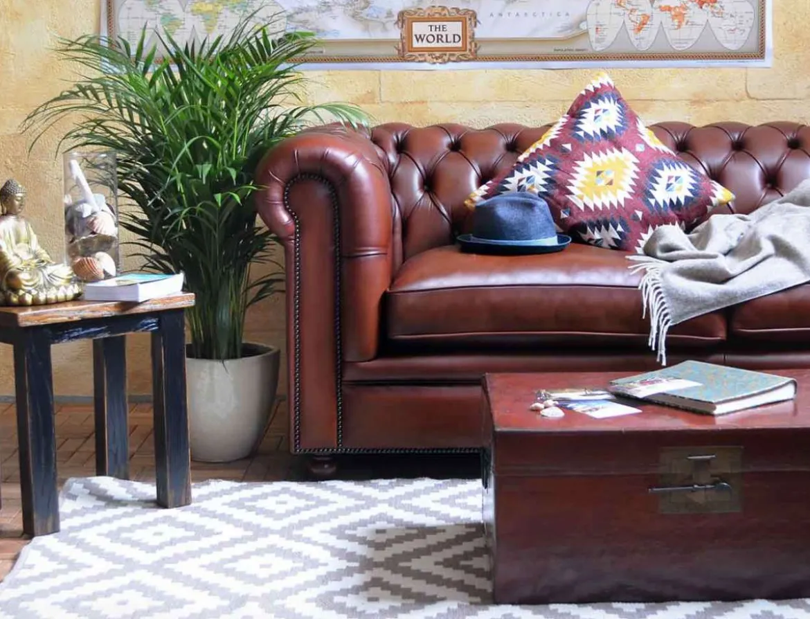Chesterfield Sofa Philip 4-seat