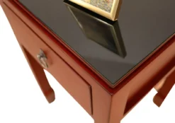 Chinesischer Beistelltisch Yunnan rot