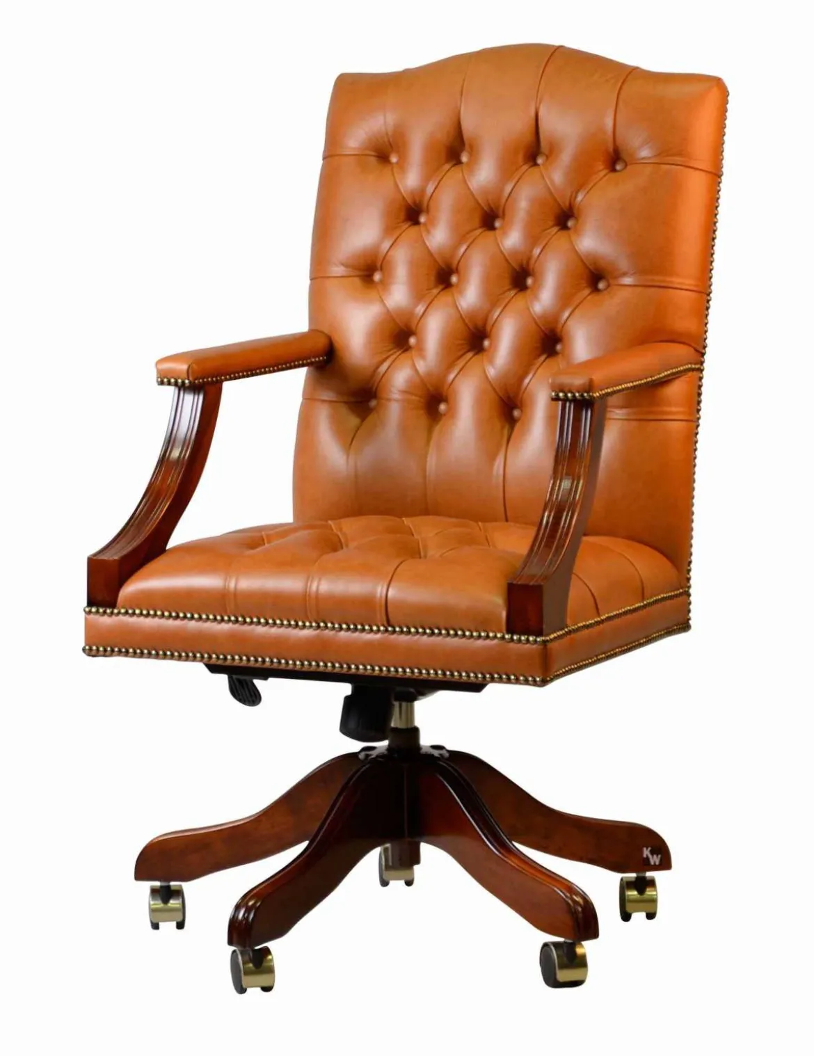 Drehbarer Ledersessel Edward