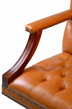 Drehbarer Ledersessel Edward