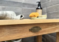 Duschhocker Holz Delio