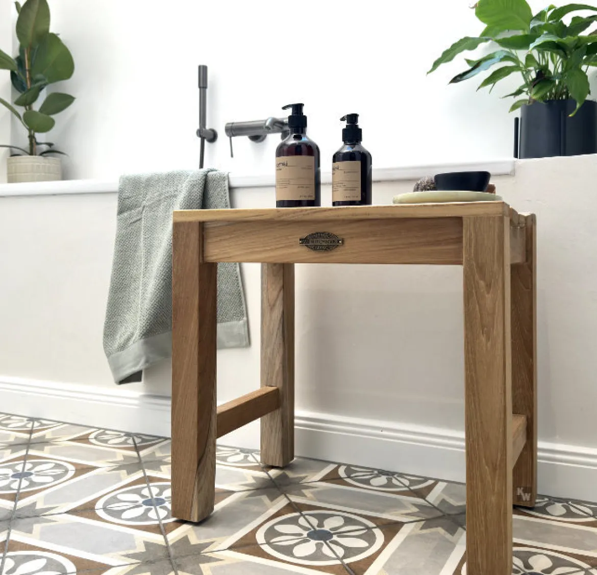 Duschhocker Holz Sofia
