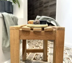 Duschhocker Holz Sofia