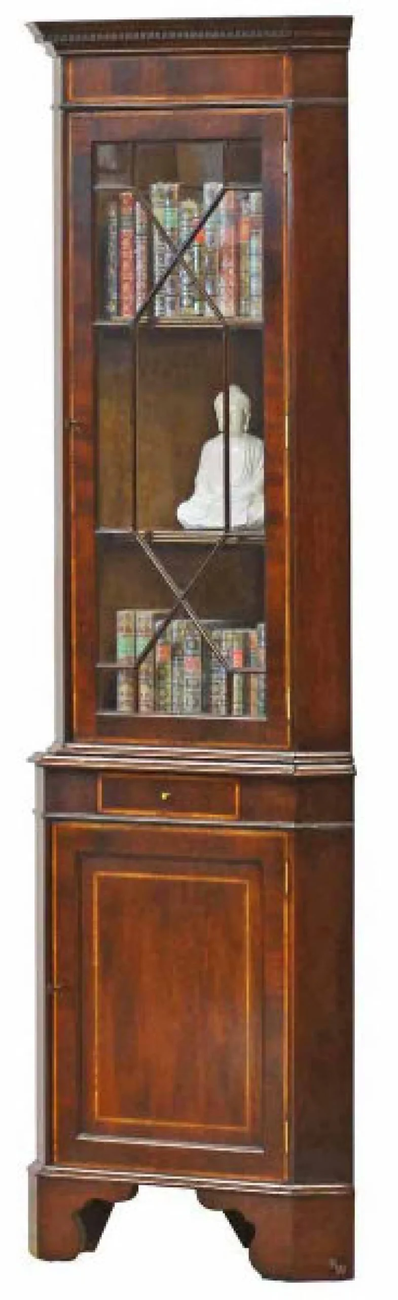 Eckschrank 1-türig Mahagoni