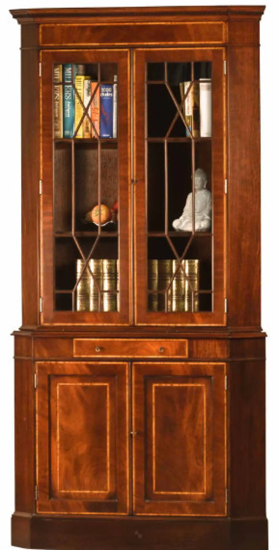 Eckschrank 2-türig Mahagoni