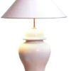 Edle Porzellanlampe in Weiß