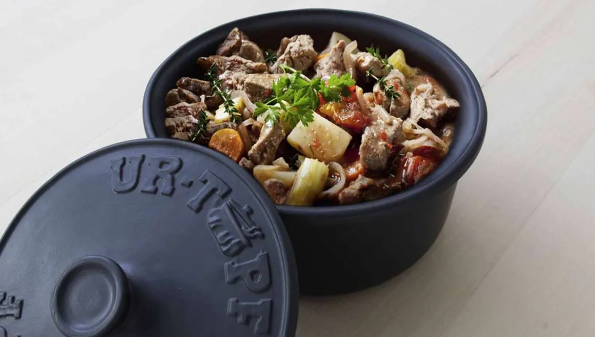Grilltopf von UR-TOPF®, ø 28 cm, anthrazit