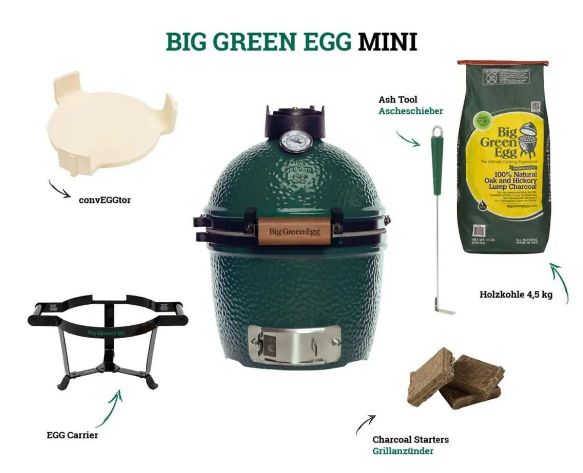 Holzkohlegrill Big Green Egg Mini