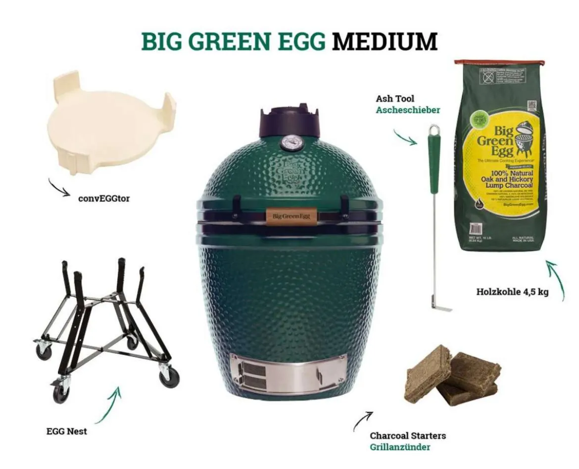 Holzkohlegrill Big Green Egg Medium