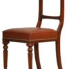 Klassiker Mahagoni Single Leder braun