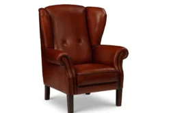Leder Wing Chair Belmont