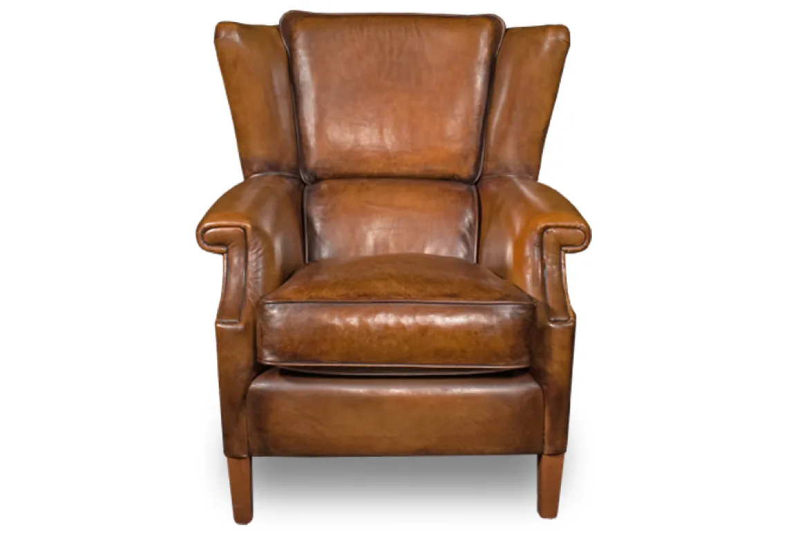 Leder Wing Chair Thornbury