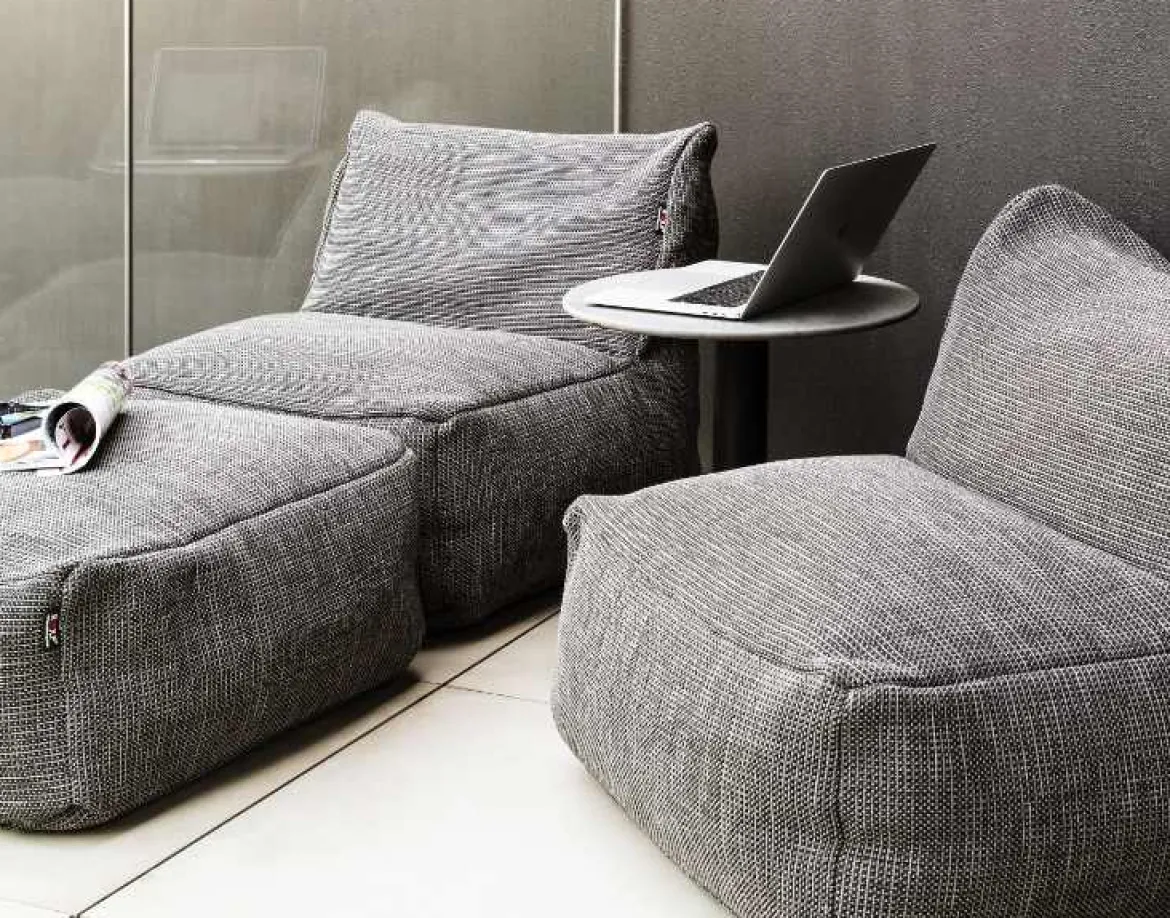 Lounge Kissen Dotty Sitz blau
