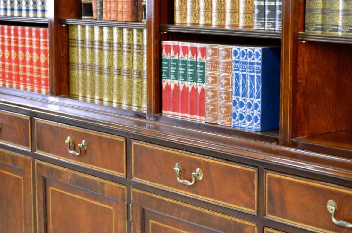 Open Bookcase Mahagoni half & half