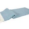 Premium Merinowolldecke in himmelblau