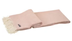 Premium Wolldecke in rosé