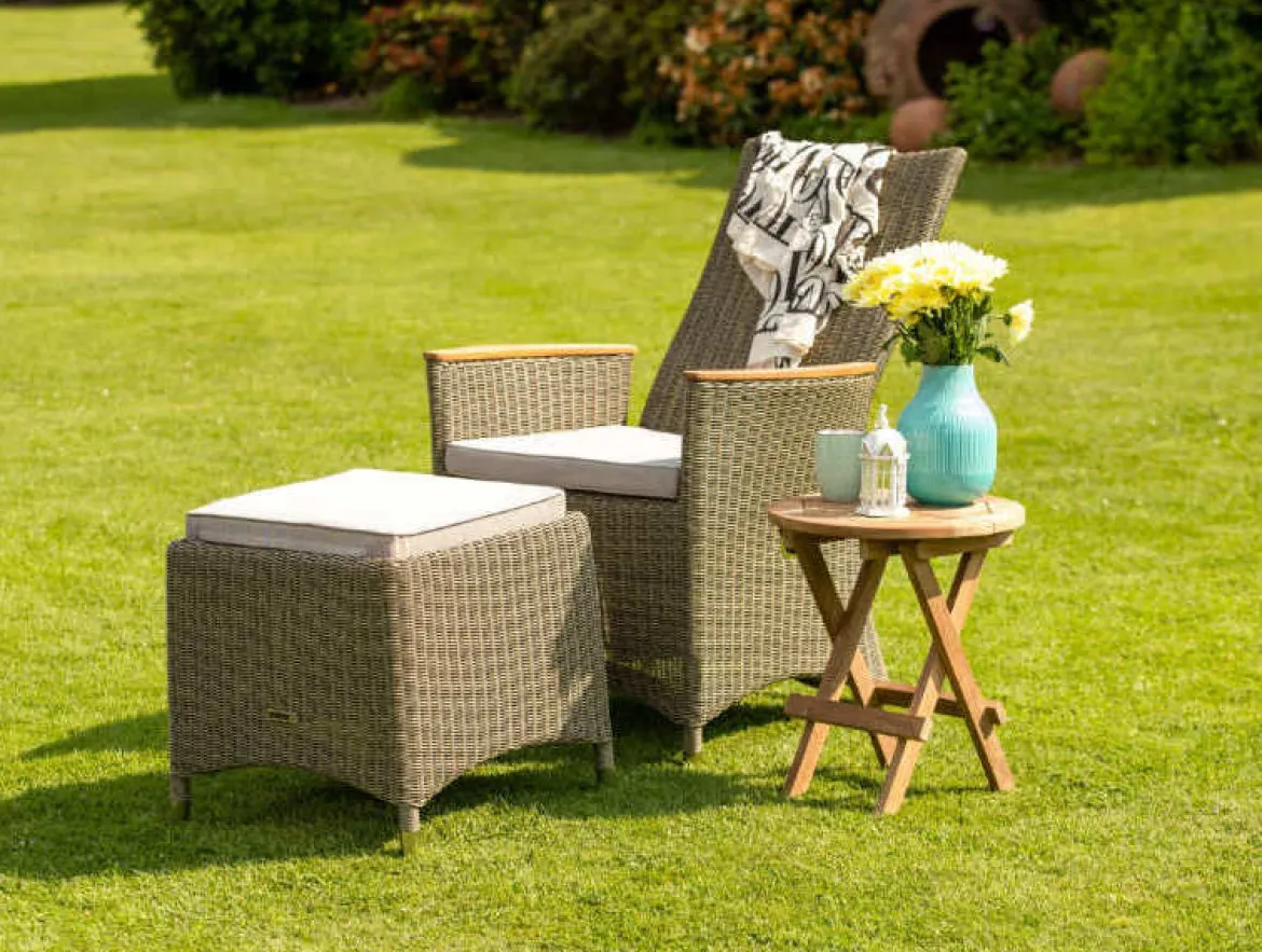 Rattan Geflecht Hocker Camden