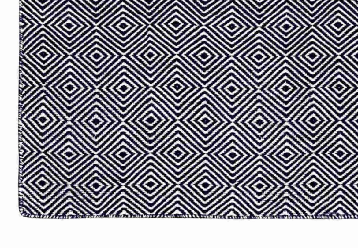 Recycling Outdoorteppich Solitaire in navy