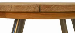 Runder Teak Tisch Hamilton Edelstahl
