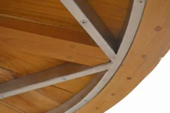Runder Teak Tisch Hamilton Edelstahl