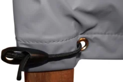 Schutzhaube für Teaktisch mit Ösen und Gummispannern