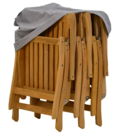 Schutzhülle für Teak Hochlehner zusammengeklappt
