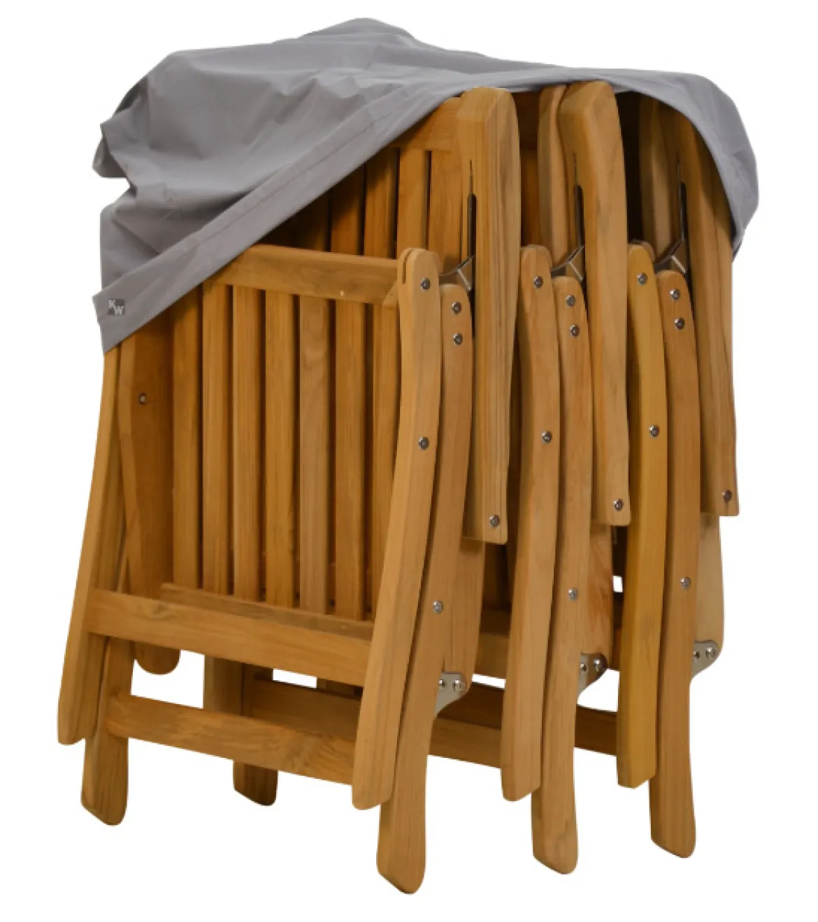 Schutzhülle für Teak Hochlehner zusammengeklappt
