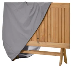 Schutzhülle für Teak Klapptisch zusammengeklappt