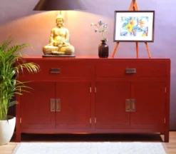 Sideboard asiatischer Stil rot