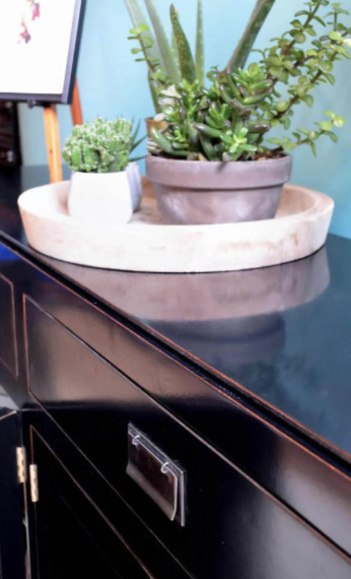 Sideboard im asiatischen Stil schwarz