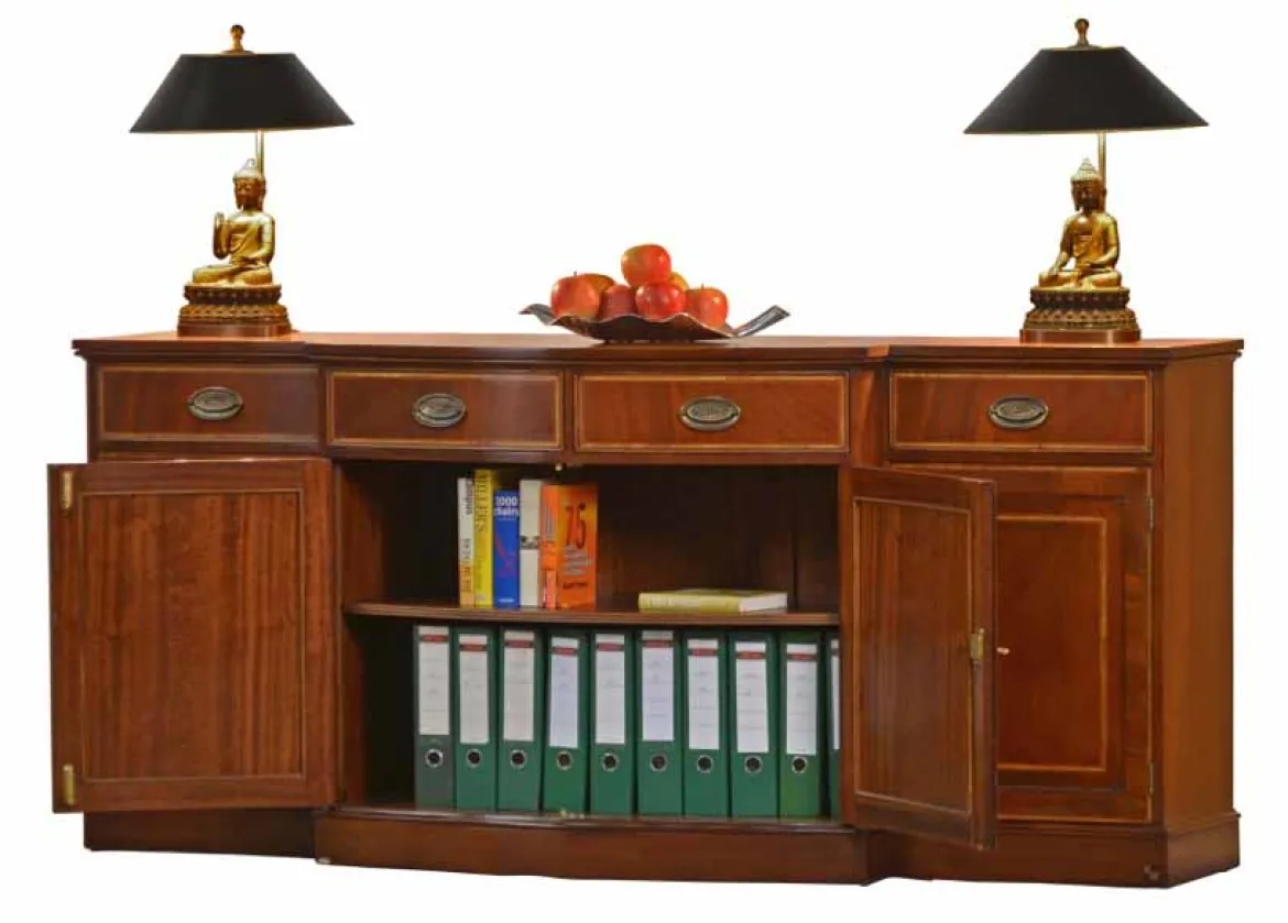 Sideboard 4-türig Bow Mahagoni