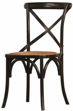 Stuhl im Thonet-Stil schwarz
