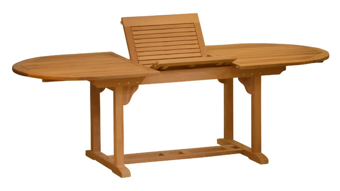 Teak Ausziehtisch Brighton oval 240 cm